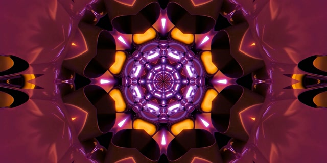 Lilla Neoon Tunnel Kaleidoskoop Ekraanisäästja 2:1 Univisium 60fps VJ Loop