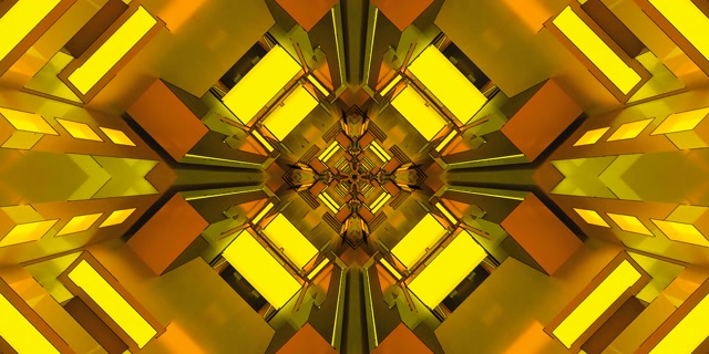 Kuldne Neon Tunnel Ekraanisäästja 2:1 Univisium 60fps VJ Loop PC Laptop