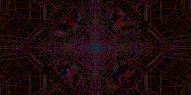 Neoon Tunnel Cyberpunk Vooluahel Kaleidoskoop VJ Loop 2:1 Univisium 60fps Ekraanisäästja