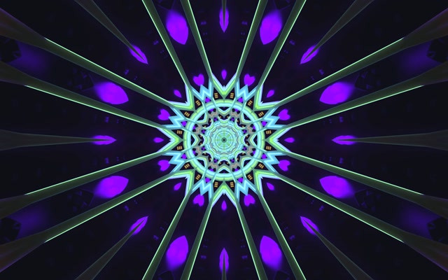 Neon Tunnel Lilla Täht Ekraanisäästja 60fps 16:10 MacBook VJ Loop