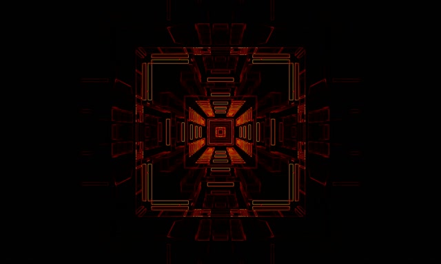 Red Neon Tunnel Kaleidoscope 5:3 Wide 60fps VJ Loop Screensaver