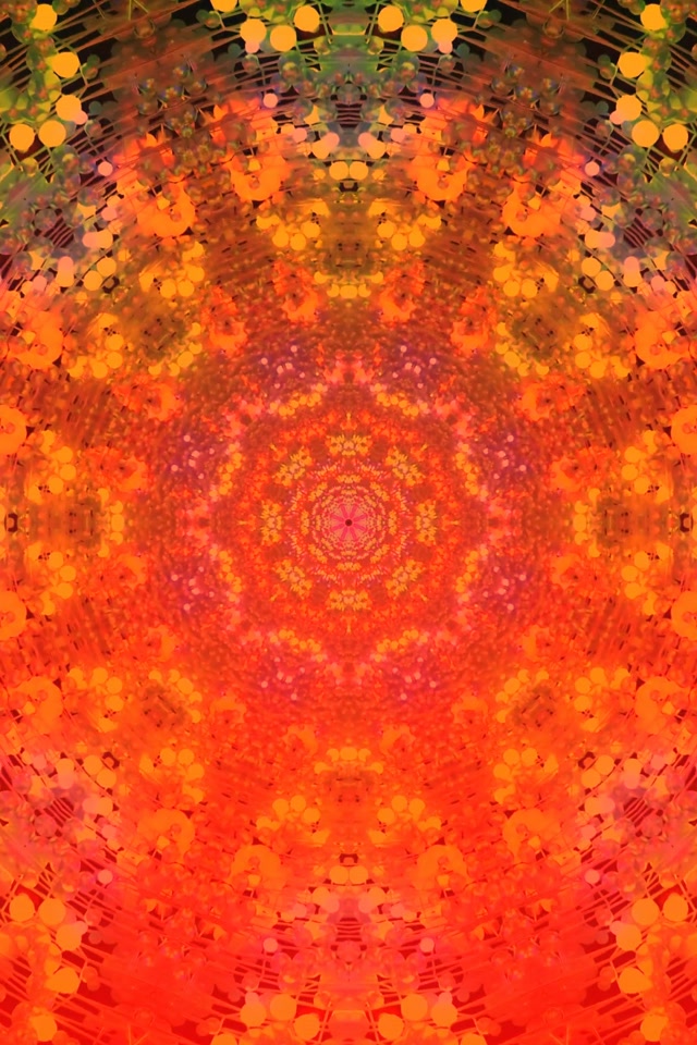 Neoon Tunnel Tuliste Mandala Plahvatus VJ Loop 2:3 Foto Portree 60fps Ekraanisäästja