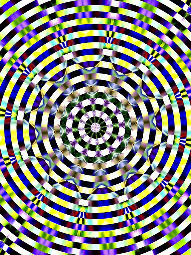 Neon Tunnel Kaleidoscope Vortex 3:4 iPad Portrait 60fps Screensaver VJ Loop