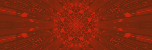 Punane Kaleidoskoop Neoontunel VJLoops 3:1 Kolmekordne Lai 60fps Ekraanisäästja