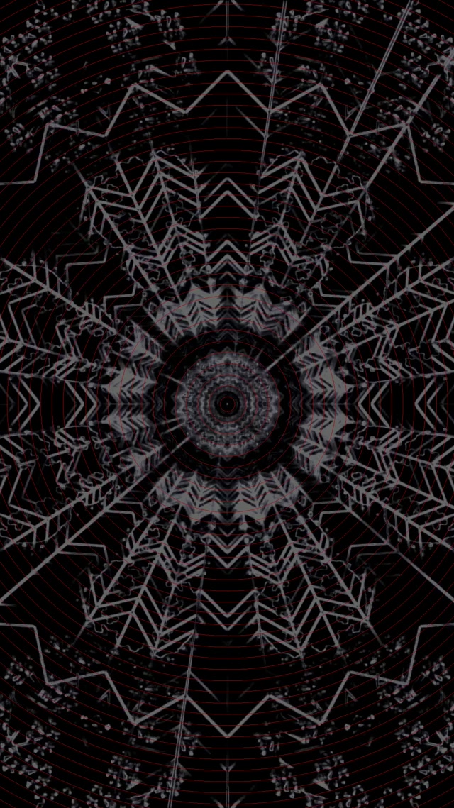 Neontunnel Tume Mandala Kaleidoskoop VJLoops 9:16 Reels 60fps Ekraanisäästja