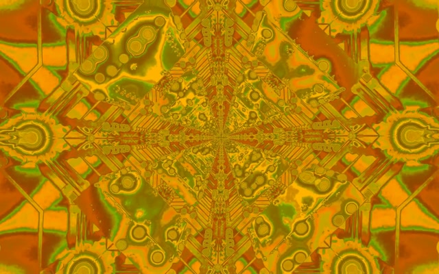 Neoon Tunnel Kuldne Fraktaal Kaleidoskoop VJ Loop 16:10 Macbook 60fps Ekraanisäästja