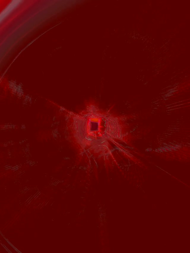 Red Neon Tunnel Pulsating Square Vortex 3:4 iPad Portrait 60fps Screensaver VJ Loop