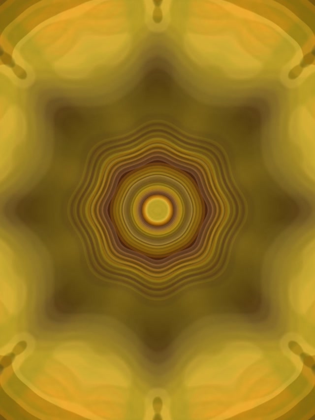 Concentric Golden Neon Tunnel 3:4 iPad Portrait 60fps VJ Loop Screensaver