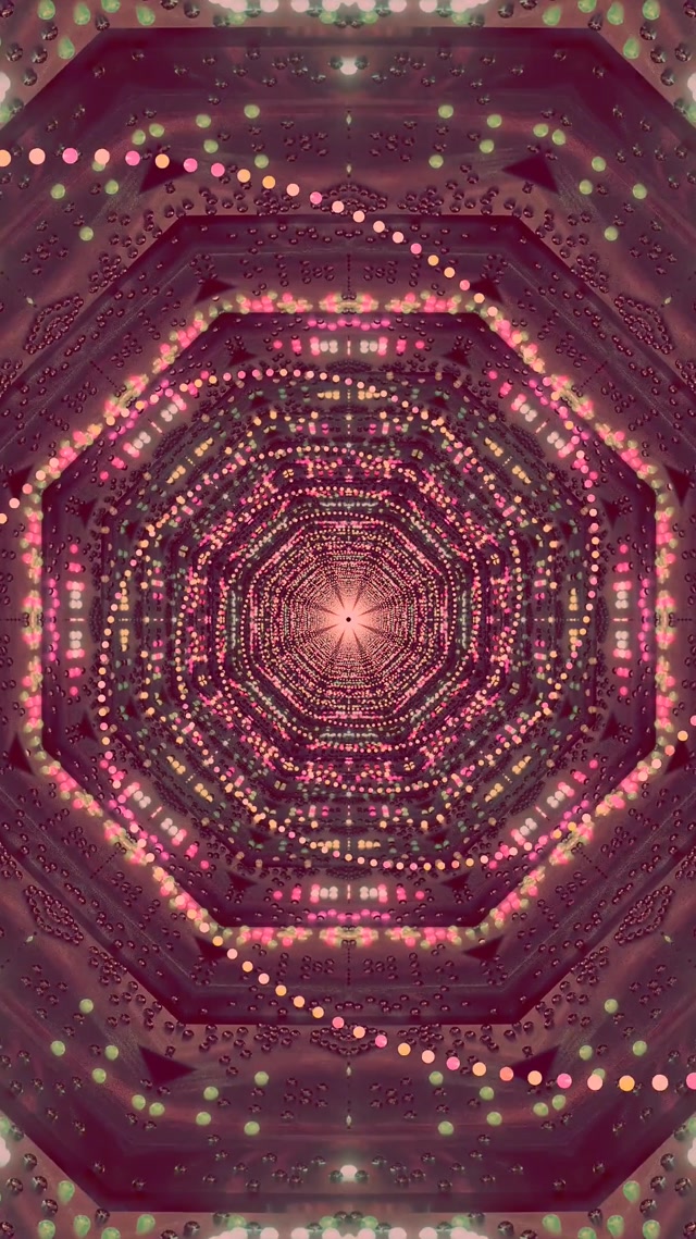 Roosa Neon Tunnel Ekraanisääst 60fps 9:16 Reels VJ Loop Arvuti Sülearvuti