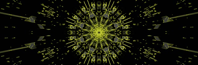 Neoon Tunnel Sinine Kaleidoskoop Plahvatus VJLoops 3:1 Triple Wide 60fps Ekraanisääst