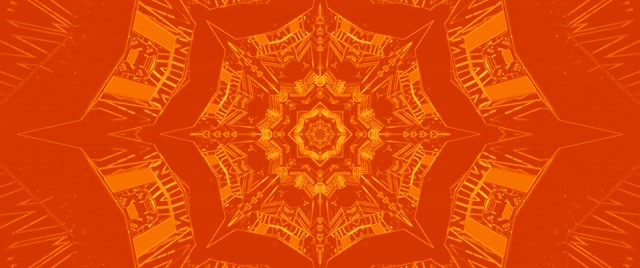 Oranž Fraktaal Kaleidoskoop Neoon Tunnel VJLoops 2.39:1 Cinemascope 60fps Ekraanisäästja