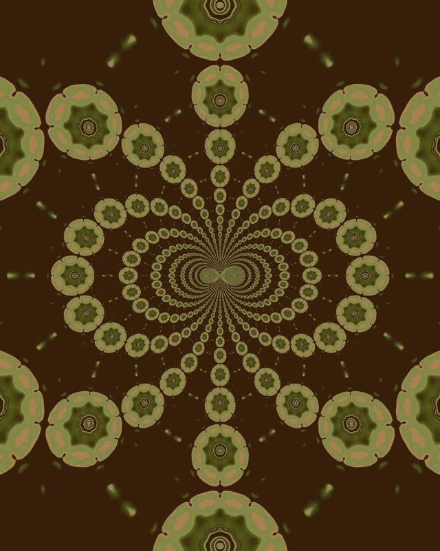 Neon Tunela Kaleidoskopia Mandala VJLoops Begizta 4:5 Instagram 60fps Pantaila-babeslea