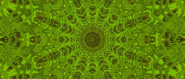 Neon Tunel Berdearen Kaleidoskopia Pantaila-babeslea 21:9 Ultrawide 60fps VJ Loop