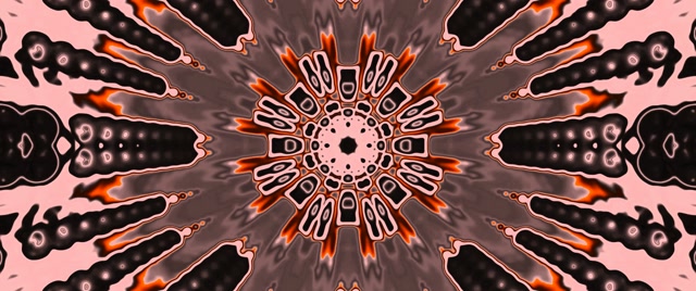 Neon Tunela Koralo Kaleidoskopio Eztanda VJ Begizta 2.39:1 Cinemascope 60fps Pantaila-babeslea