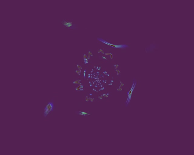 Neon Tunela Kaleidoskopio Eztanda VJ Begizta 5:4 Industriala 60fps Pantaila-babeslea