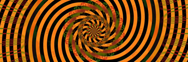 Neon Tunel Laranja Beltz Espiral Vortex VJLoops 3:1 Triple Wide 60fps Pantaila-babeslekua