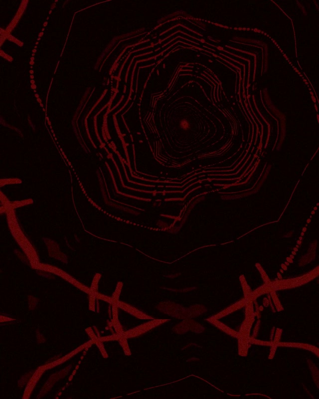 Neon Tunel Gorria VJ Loop Ispilatutako Zirkuitu Sarea 60fps Pantaila-babeslea 4:5 Instagram