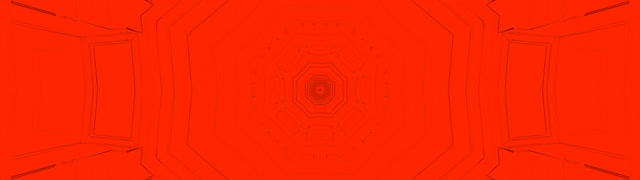 Red Neon Tunnel Octagon Vortex 32:9 Ultrawide 60fps VJ Loop Screensaver