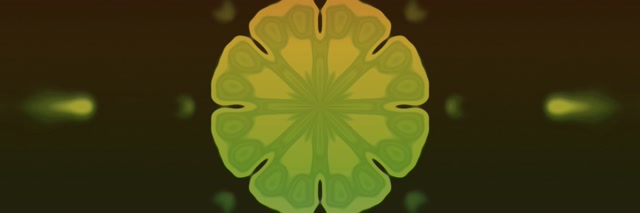 Neon Tunel Berdez Fraktal Mandala Eztanda VJLoops 3:1 Triple Wide 60fps Pantaila Babesa