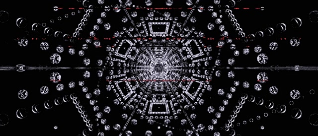 VJLoops begizta Neon Tunela Kristal Hexagono Kaleidoskopia 21:9 Ultrawide 60fps Pantaila-babeslea