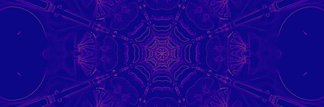 Neon Tunela More Armiarme-sare Kaleidoskopoa Vj Loop 3:1 Hiru Zabal 60fps Pantaila-babeslea