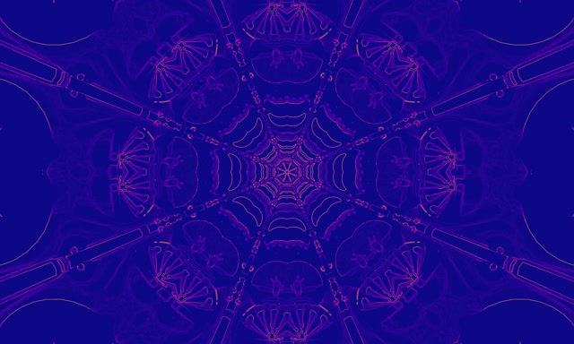 Neon Tunela Kaleidoskopiko Sarea 5:3 Zabal 60fps Pantaila-babeslea Vj Loop