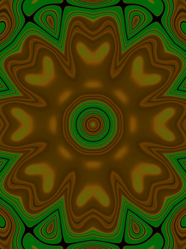 Neon Tunel Berde Urrea Mandala Koadrila VJ Loop 3:4 iPad Portrait 60fps Pantaila-Babesleak
