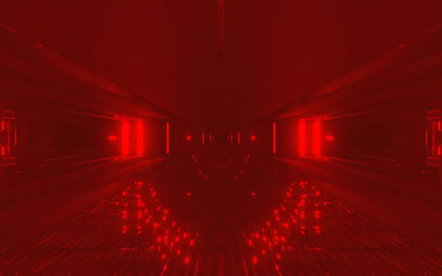 Gorri Neon Tunel VJLoops 60fps Dirdiratze Puntuak Pantaila-babeslea 16:10 MacBook