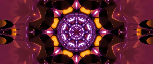 Neon Tunel Moreak Kaleidoskopoa Pantaila-babeslea 2.39:1 Cinemascope 60fps Vj Loop