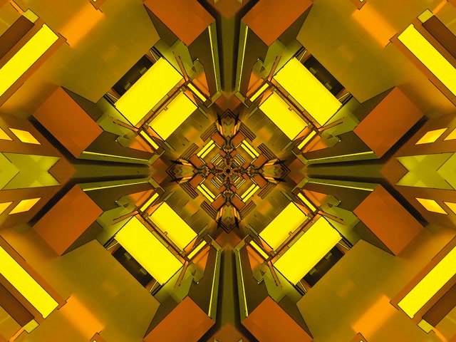 Urrezko Neon Tunela 4:3 Classic 60fps Pantaila-babeslea PC Laptop VJ Loop