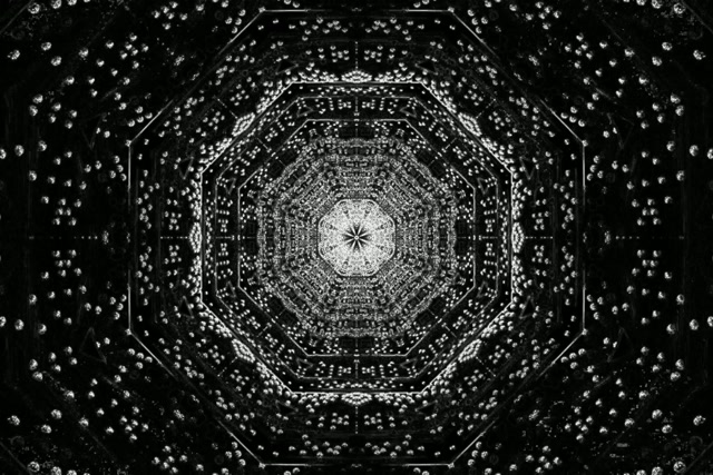 Neon Tunela Fraktal Oktagono VJ Loop 3:2 Surface 60fps Pantaila-babeslea