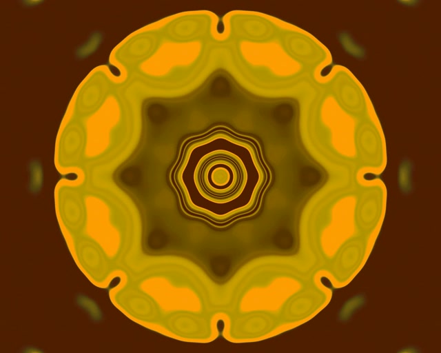 Laranja Neon Tunel Mandala Pantaila-babeslea 5:4 industriala 60fps VJLoop