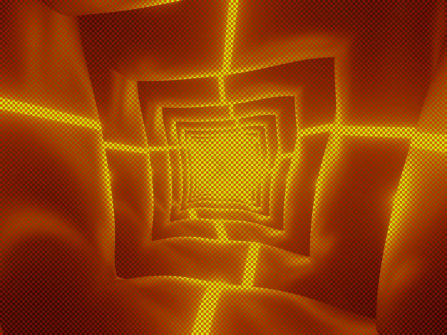 Neon Tunel Laranja Espirala Pantaila-babeslea PC 4:3 Klasikoa 60fps VJ Loop