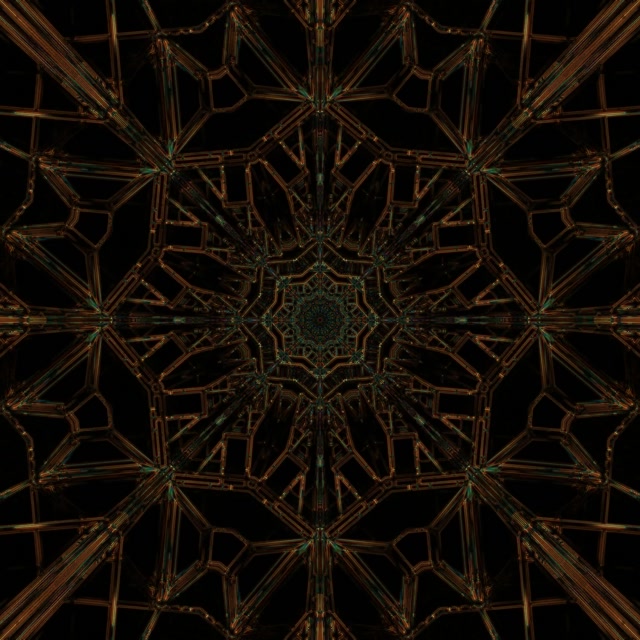 Neon Tunel Kobrezko Berdea Fraktala Pantaila-babeslea 1:1 Square 60fps Vj Loop