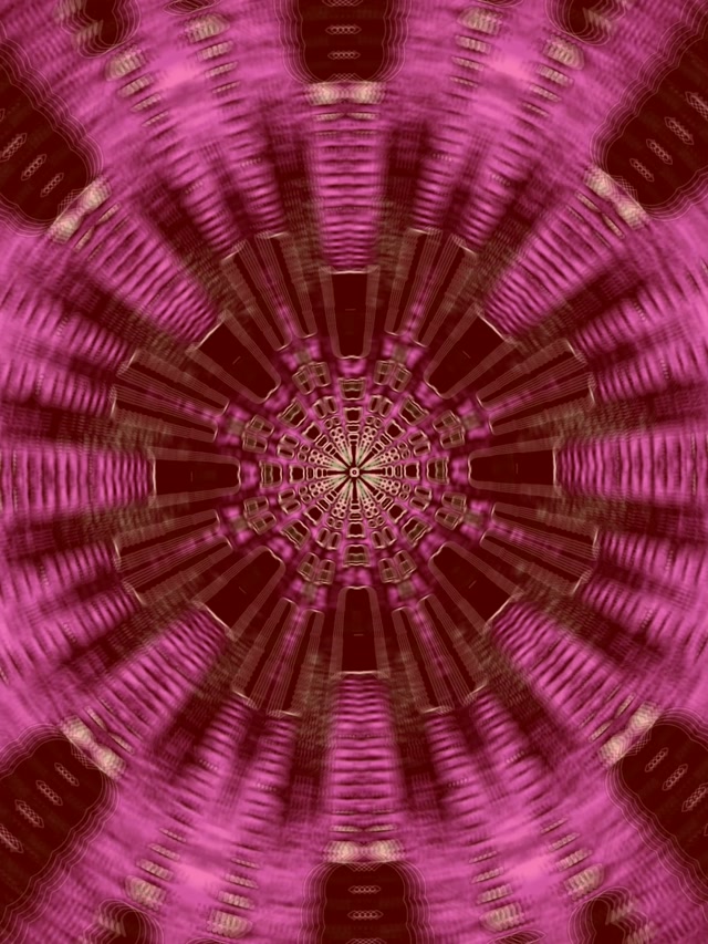 Neon Tunela Arrosa Kaleidoskopioa Lehertzea VJ Loop 3:4 iPad Portrait 60fps Pantaila-babesa