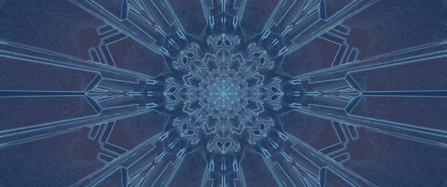 Crystalline Kaleidoscope Neon Tunnel VJ Loop 2.39:1 Cinemascope 60fps Screensaver