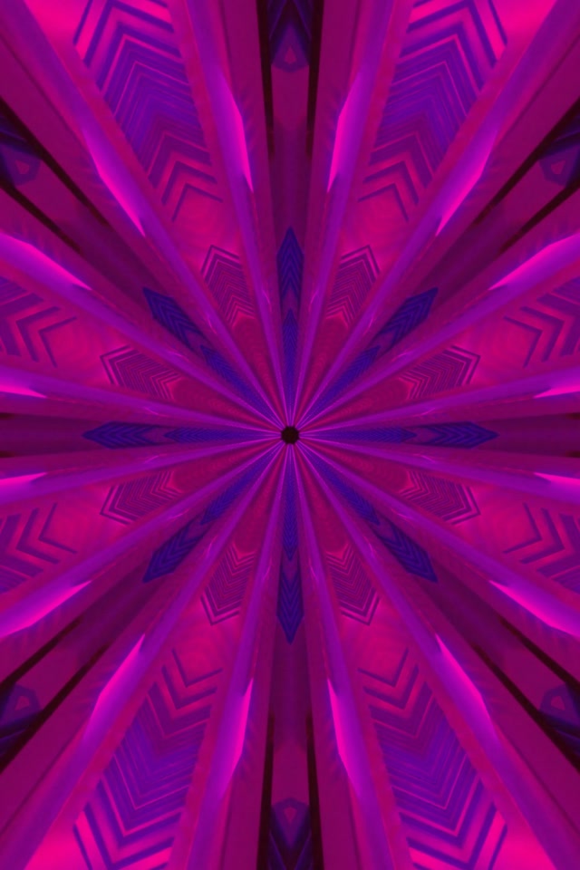 Neon Tunnel Radiating Diamond Burst 9:16 Screensaver VJ Loop 60fps