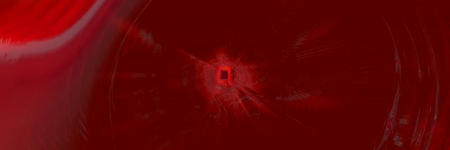 Red Neon Tunnel Vortex | 3:1 Triple Wide 60fps VJ Loop Screensaver