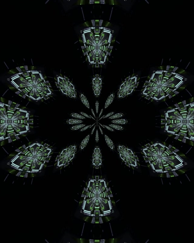 Neon Tunela Kaleidoskopia Lorea VJLoops Begizta 4:5 Instagram 60fps Pantaila-babeslea