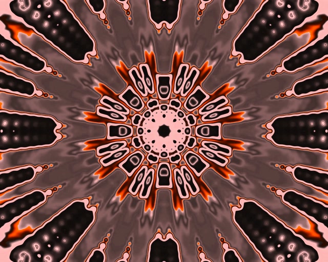 Neon Tunela Erradial Arantza Mandala 5:4 industriala 60fps Pantaila-babeslea VJ begizta