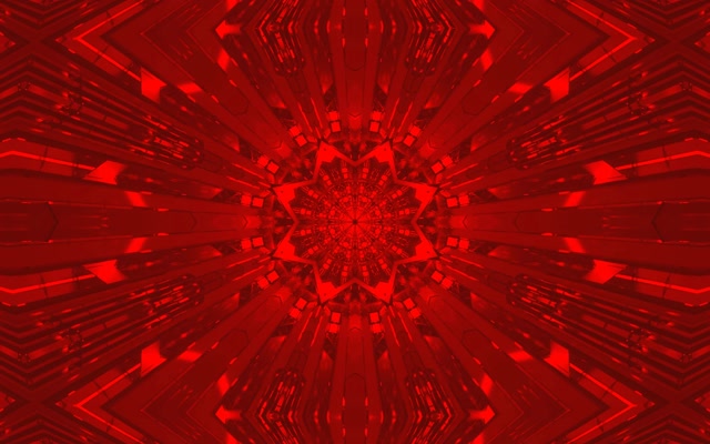 Gorri Fraktal Kaleidoskopoa Neon Tunela Vj Loop 16:10 Macbook 60fps Pantaila-babeslea