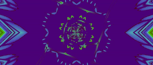 Neon Tunel Berde More Kaleidoskopo VJ Loop 21:9 Ultrawide 60fps Pantaila-babesa