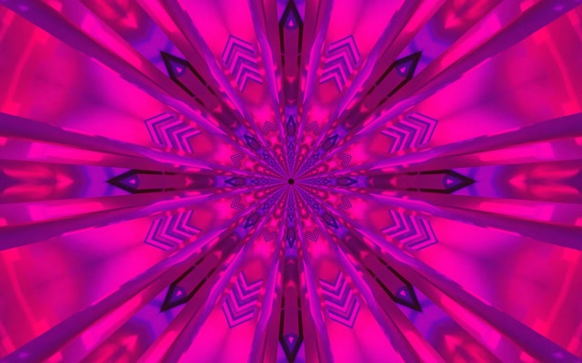 Neon Tunel Kaleidoskopioaren Leherketa VJLoop 16:10 MacBook 60fps Pantaila-babeslea Arrosa Morea
