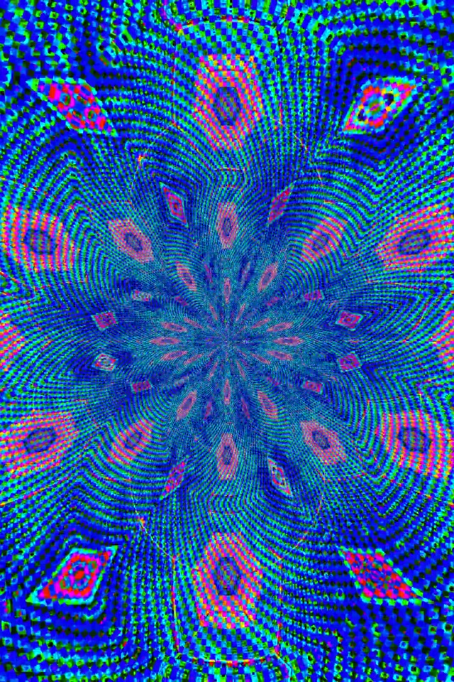 Neon Tunela Urdin Espiral Loraldia VJ Begizta 2:3 Argazki Portrait 60fps Pantaila-babeslea