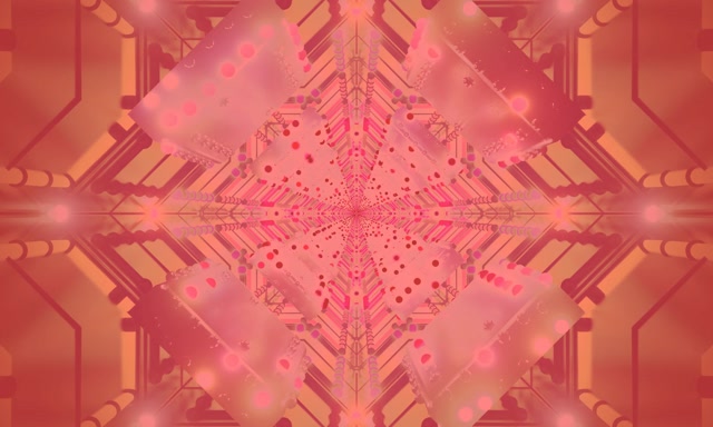 VJLoops Neon Tunel Rosa Kaleidoskopio Oktagono 5:3 wide 60fps Pantaila-babeslea