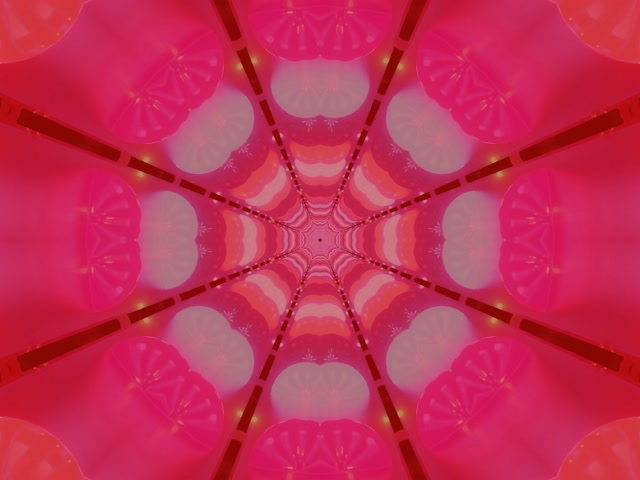 Neon Tunel Gorria Armiarma-sarea Kaleidoskopio VJ Loop 4:3 Klasikoa 60fps Pantaila-babeslea