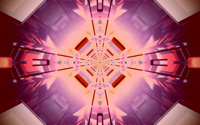 Neon Tunel Kaleidoskopio Leherketa VJ Loop 60fps 16:10 MacBook Pantaila-babeslea
