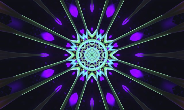 Neon Tunel More Mandala Pantaila-babeslea 5:3 Wide 60fps Vj Loop