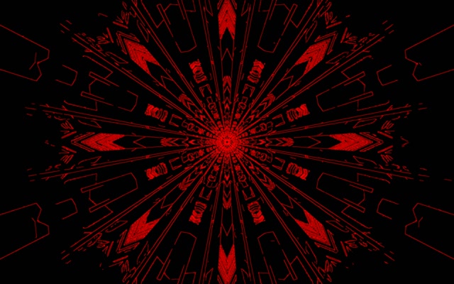 Neon Tunela Berdea Kaleidoskopioa Leherketa VJ Loop 60fps 16:10 MacBook Pantaila-babeslea