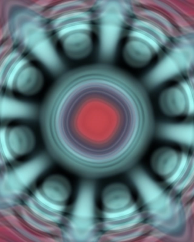 Pulsating Red Neon Tunnel Vortex Loop 4:5 Instagram 60fps Screensaver